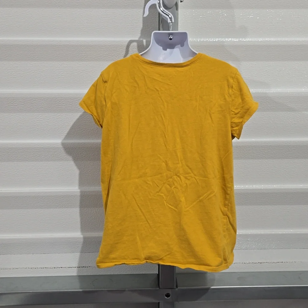 Children's Place Yellow Unicorn Heart‎ T-shirt Size Large 10/12
